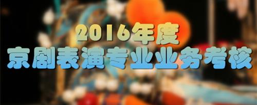 艹穴a在线国家京剧院2016年度京剧表演专业业务考...